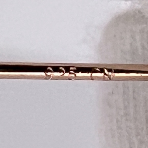 ISABELLA M, STERLING SILVER WITH CUBIC ZIRCONIA, ROSE GOLD STUD EARRINGS 3 PAIRS - Picture 13 of 16